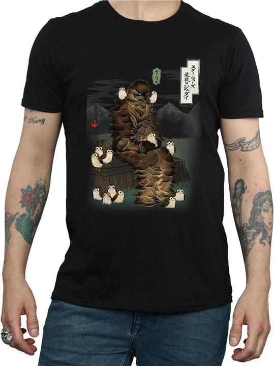 Produktbild Star Wars The Last Jedi Japanese Chewbacca Porgs TShirt (M)