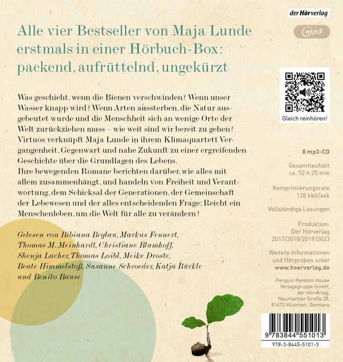 Actual product image The climate quartet (Maja Lunde, German)