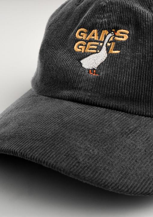 Produktbild Plakativ «Gans Geil» Corduroy Cap Black