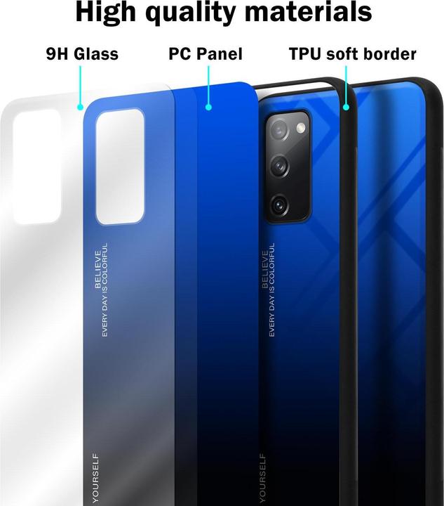 Productafbeelding Cadorabo TPU 2 kleuren glasdekking (Samsung Galaxy S20 FE)
