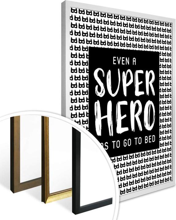 Produktbild Trenddeko Even a super hero - Muster (60 x 80 cm)