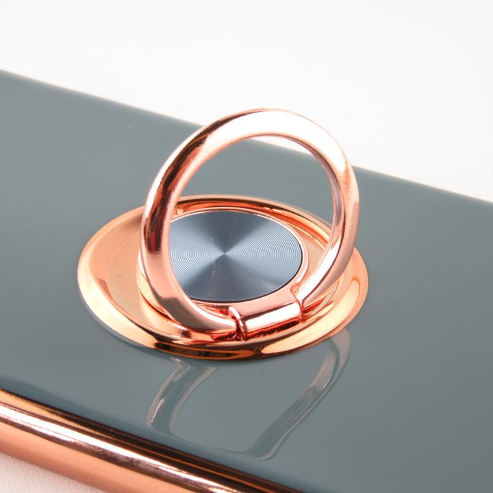 Immagine prodotto PhoneLook Coperchio in gomma bronzo con anello grigio verde (Apple iPhone X, Apple iPhone XS)