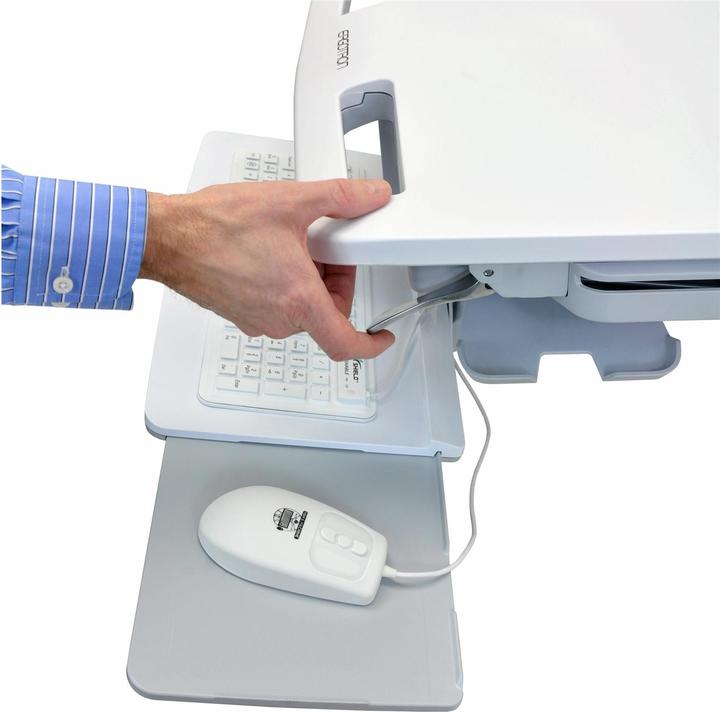 Productafbeelding Ergotron Trolley voor LCD-scherm / toetsenbord / muis / CPU / notebook / scanner (open archi