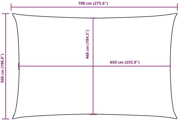 Actual product image VidaXL Nezhatok (500 x 700 cm)