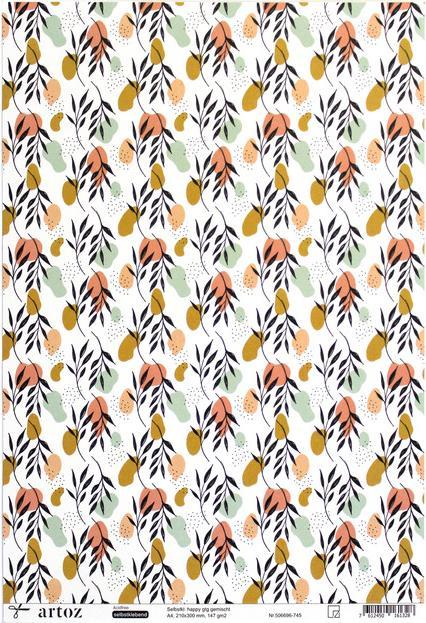 Produktbild Artoz Bastelpapier selbstklebend happy together gemischt (5 x)