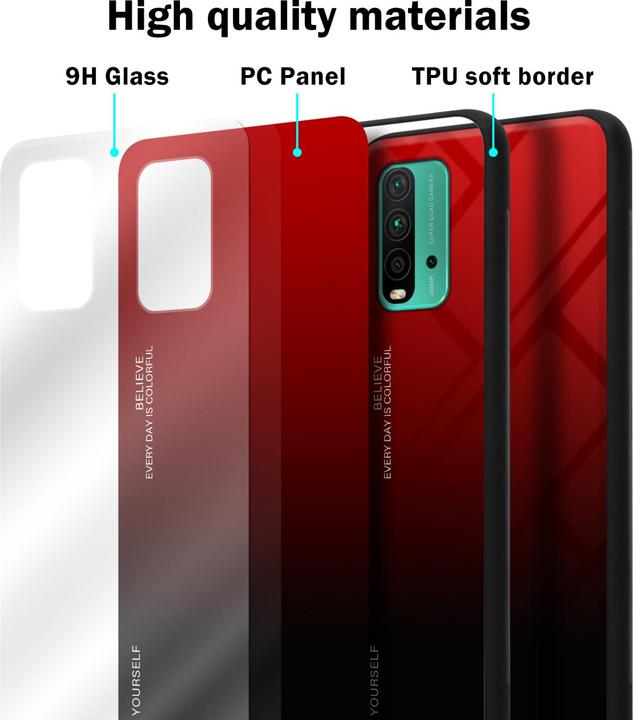 Image du produit Cadorabo TPU 2 couleurs Housse en verre (Xiaomi Poco M3, Xiaomi Redmi 9T)