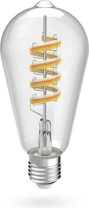 Immagine prodotto Hama Lampada LED intelligente, Matter, E27, retrò, filamento ST64, RGBW, dimmerabile, con app (E27, 4.90 W, 470 lm, 1 x, F)