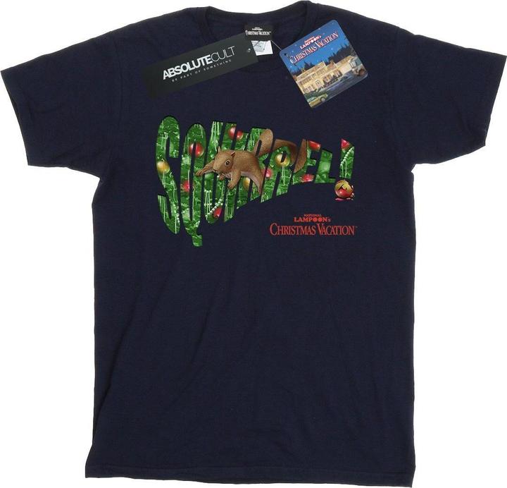 Actual product image National Lampoon´s Vacation Womens/Ladies Squirrel Tree Cotton Boyfriend T-Shirt (M)