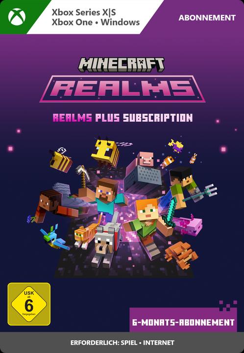 Actual product image Microsoft Minecraft Realms Plus 6 months