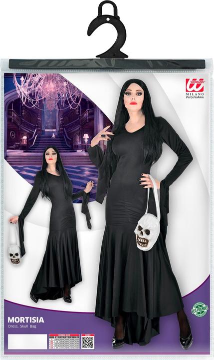Actual product image Widmann MORTISIA (Kleid, Totenkopftasche), XS (XS)