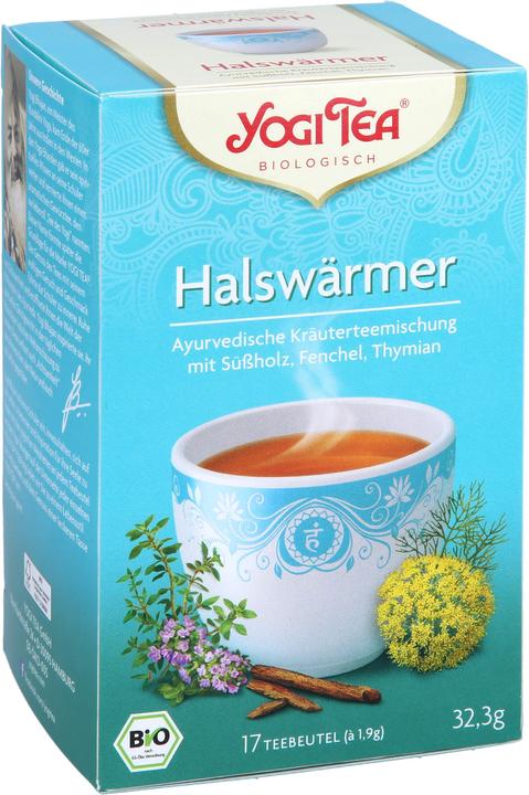 Actual product image Yogi Tea Throat Warmer Ayurvedic Herbal Tea Blend, 17 pc. filter bags (32.30 g)