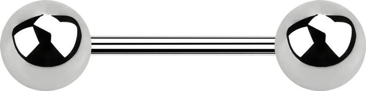 Actual product image Star Piercing Micro barbell silver with two balls (without brass, Surgical steel 316L)