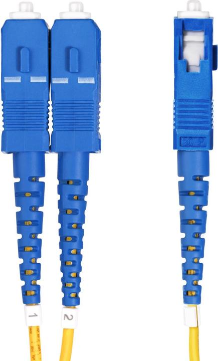 Produktbild StarTech com 50m OS2 LWL Patchkabel LC zu SC (UPC) Singlemode Duplex, 9/125µm, 10G, Biegeunempfindli (CAT6, 50 m)