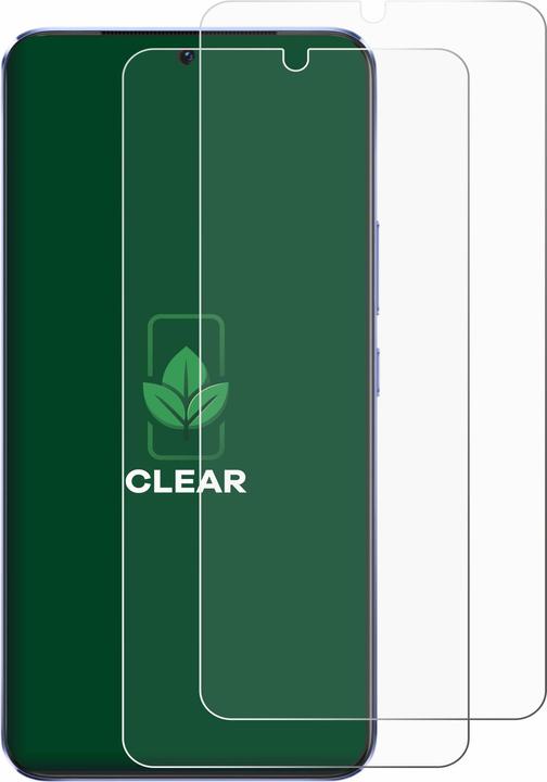 Actual product image ScreenLeaf Protective film sustainable screen protector screen protector film clear transparent (2 Piece, vivo V21 5G)