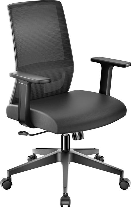 Wiltec Chaise de bureau ergonomique avec soutien lombaire 120 kg Chaise de bureau