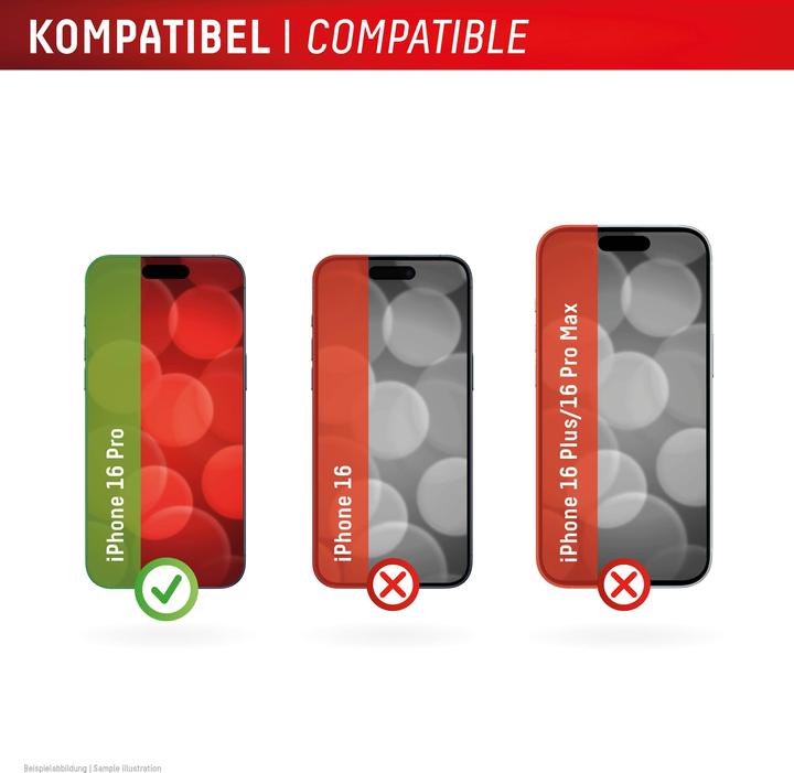 Immagine prodotto Displex Real Glass, 2D Panzerglas (1 Pezzo/i, Apple iPhone 16 Pro)