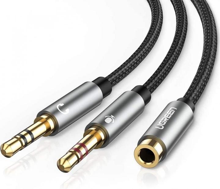 Image du produit Ugreen Micro et casque Y Splitter 3.5 mm jack (0.20 m, Jack 3,5 mm (AUX))