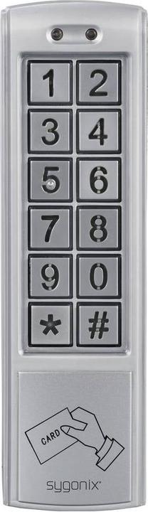 Produktbild Sygonix SY-6421352 Code-Tastatur mit RFID Oberflächenmontage 12 V DC/AC, 24 V D (Schlüsselkarte, Elektronische Zahlenkombination)