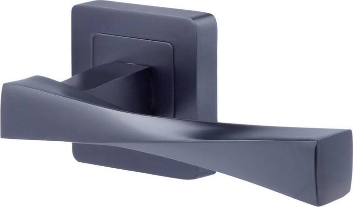 Immagine prodotto Yale Maniglia per porta nera - Verona - Maniglia per porta da bagno con rosetta per pomello, 8x8 mm (Maniglia della porta)