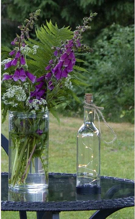 Produktbild Star Trading LED Laterne Flasche Transparen (8.5 x 8.5 x 32 cm, 1 x)