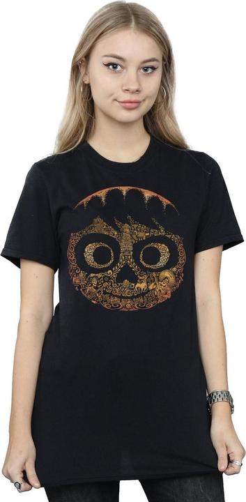 Actual product image Disney Womens/Ladies Coco Miguel Face Cotton Boyfriend T-Shirt (XXL)