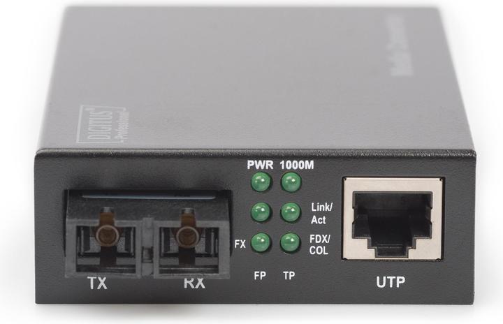 Image du produit Digitus Convertisseur de média Gigabit 10/100/1000Base-TX vers 1000Base-SX Alimentation incluse SC femelle