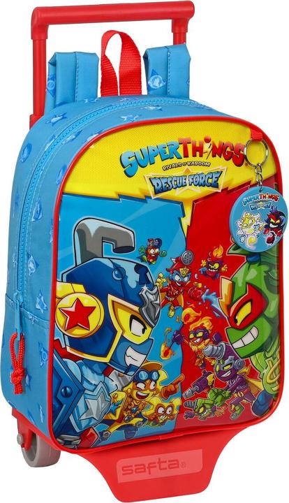 Produktbild Superthings Schulrucksack mit Rädern Rescue force Blau 22 x 27 x 10 cm