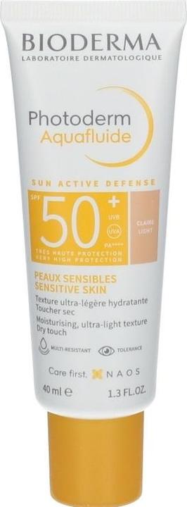 Image du produit Bioderma Hip $, Photoderm Aquafluide SPF 50 + Ultralekki Fluid skin light shade 40 ml - long shelf li (Crème solaire, SPF 50, 40 ml)