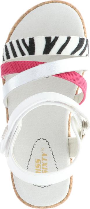 Produktbild Miss Sixty Kinder Mädchen Sandalen Riemchen silber/weiss/pink/zebra (34)