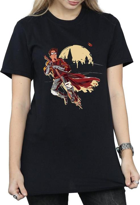 Actual product image Womens/Ladies Quidditch Seeeker Cotton Boyfriend T-Shirt (3XL)