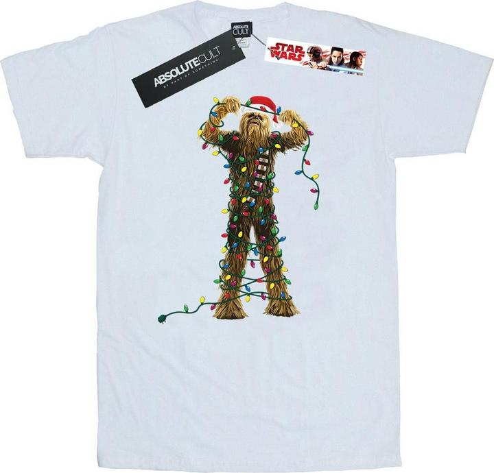 Produktbild Star Wars Chewbacca Christmas Lights TShirt (L)
