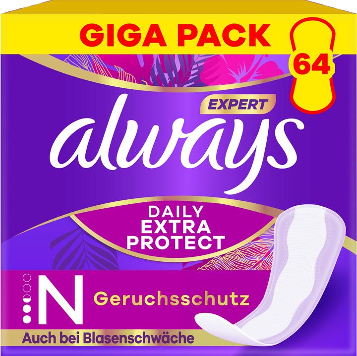 Produktbild Always Expert Daily Extra Protect (64 x, Slipeinlagen)
