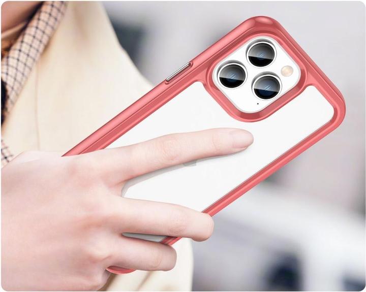 Immagine prodotto Hurtel Custodia Outer Space Case iPhone 14 Pro Max con cornice in gel rosso (Apple iPhone 14 Pro Max)