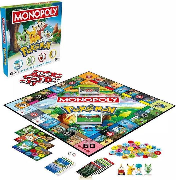 Image du produit Hasbro Monopoly Pokémon Edition Board Game - English Version (Anglais)