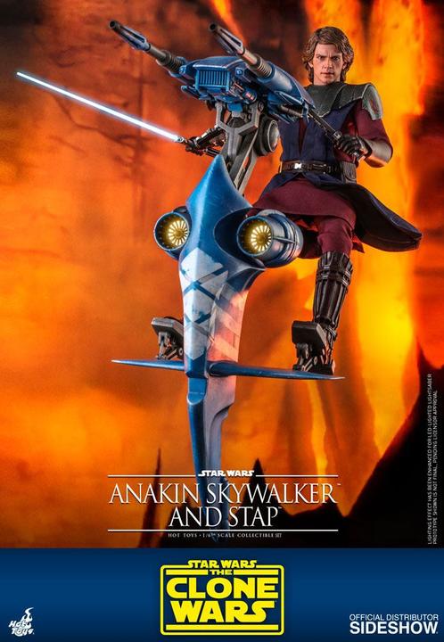 Image du produit Hot Toys Star Wars - The Clone Wars "Anakin Skywalker & STAP" 1/6 Scale Figurine