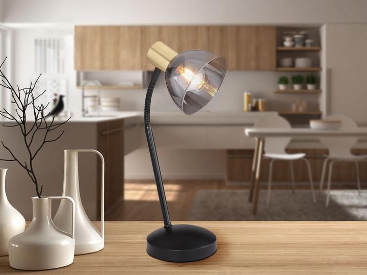 Image du produit Globo Lampe de table Jay noir 1xE14 (E14)