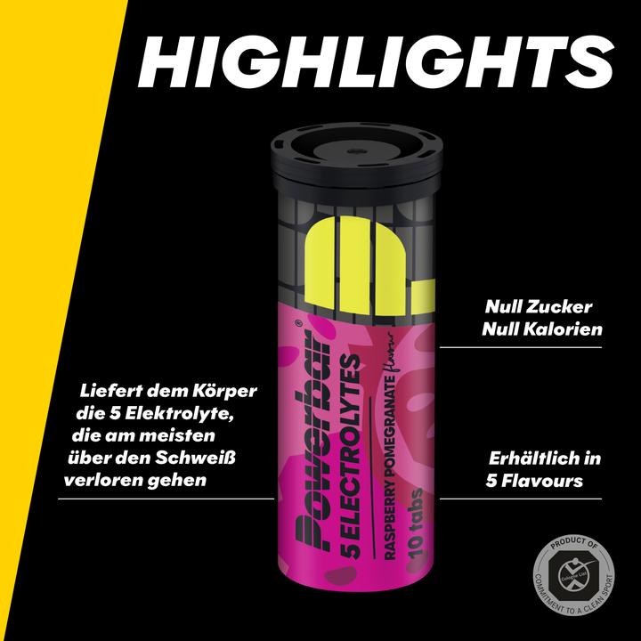 Produktbild Powerbar 5Electrolytes (Himbeere, Granatapfel, 12 x)