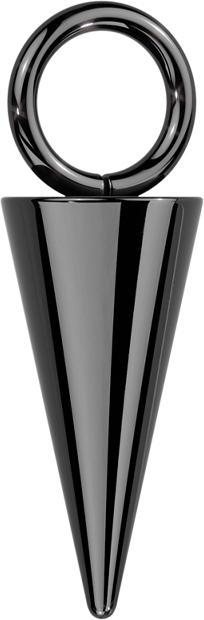 Image du produit Star Piercing Pendentif noir Cone (Titane G23, sans laiton)