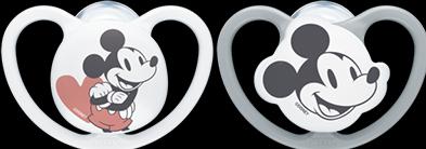 Produktbild NUK Disney Minnie Mouse Space Silikon-Schnuller, 0-6 Monate, 2 Stück, grau & weiss (2 x, bis 6 Monate)