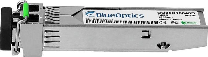 Produktbild BlueOptics Kompatibler Extreme Networks MGBIC-LC08 © BO05C15640D SFP Transceiver, LC-Duplex, 1000BASE-EX, Singl