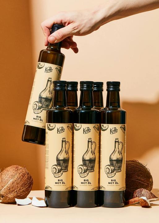 Actual product image KoRo Organic MCT oil (medium-chain triglycerides from coconut oil) (500 ml)