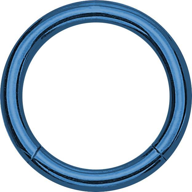 Produktbild Star Piercing Segmentring dunkelblau mit Titanium Schicht (ohne MessingChirurgenstahl 316L, Chirurgenstahl 316Lohne Messing)