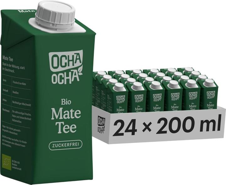 Produktbild Ocha Ocha Bio MATE – zuckerfrei - zero Kalorien - frisch gebrüht – Kiste 24 x (24 x 20 cl)