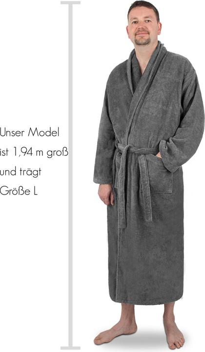 Produktbild Normani Bademantel aus 100 % Baumwolle Lola (S, M, L, XL, XXL, 3XL, 4XL, 5XL, 6XL)