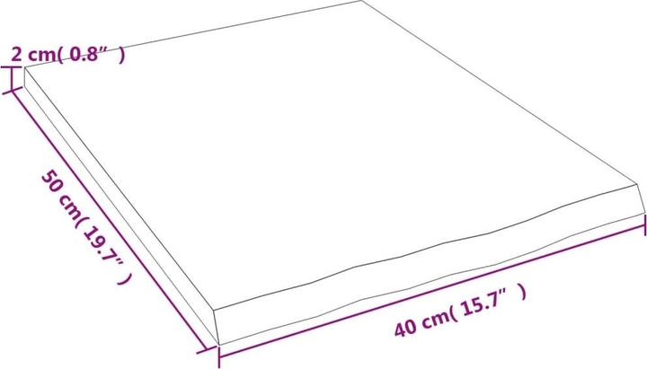 Actual product image VidaXL Sidorova (40 x 50 x 2 cm)