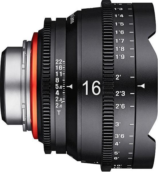 Actual product image Samyang XEEN 16mm T2.6 FF Cine Canon (Canon EF, full size, APS-C / DX, Micro Four Thirds)