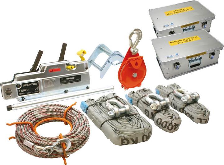 Image du produit Dönges Jeu de palans multi-usages DIN 14800-MZ16 Palan de préhension