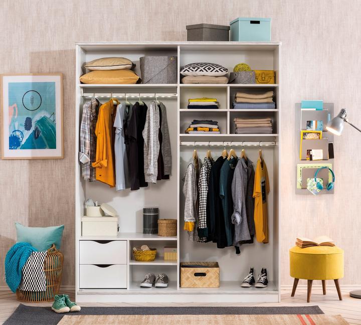 Actual product image Cilek Closet White with sliding doors (164 cm)