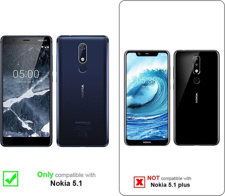 Actual product image Cadorabo Display protection glass (1 Piece, Nokia 5.1)