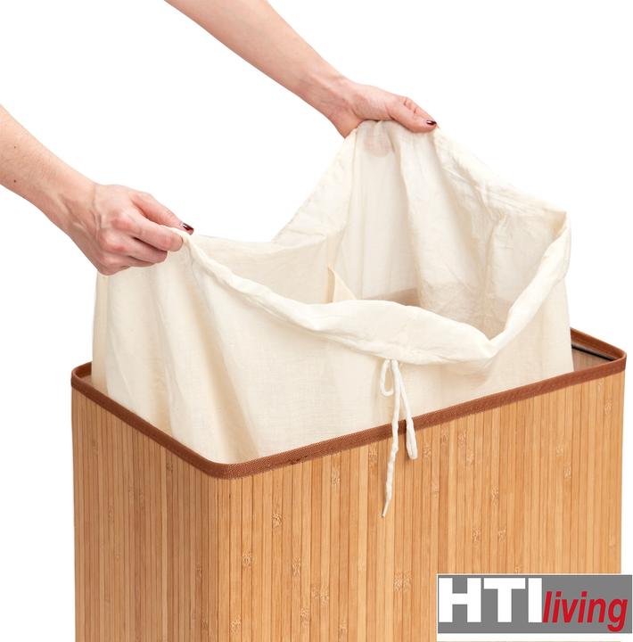 Actual product image HTI-Living Laundry bin 2 compartments